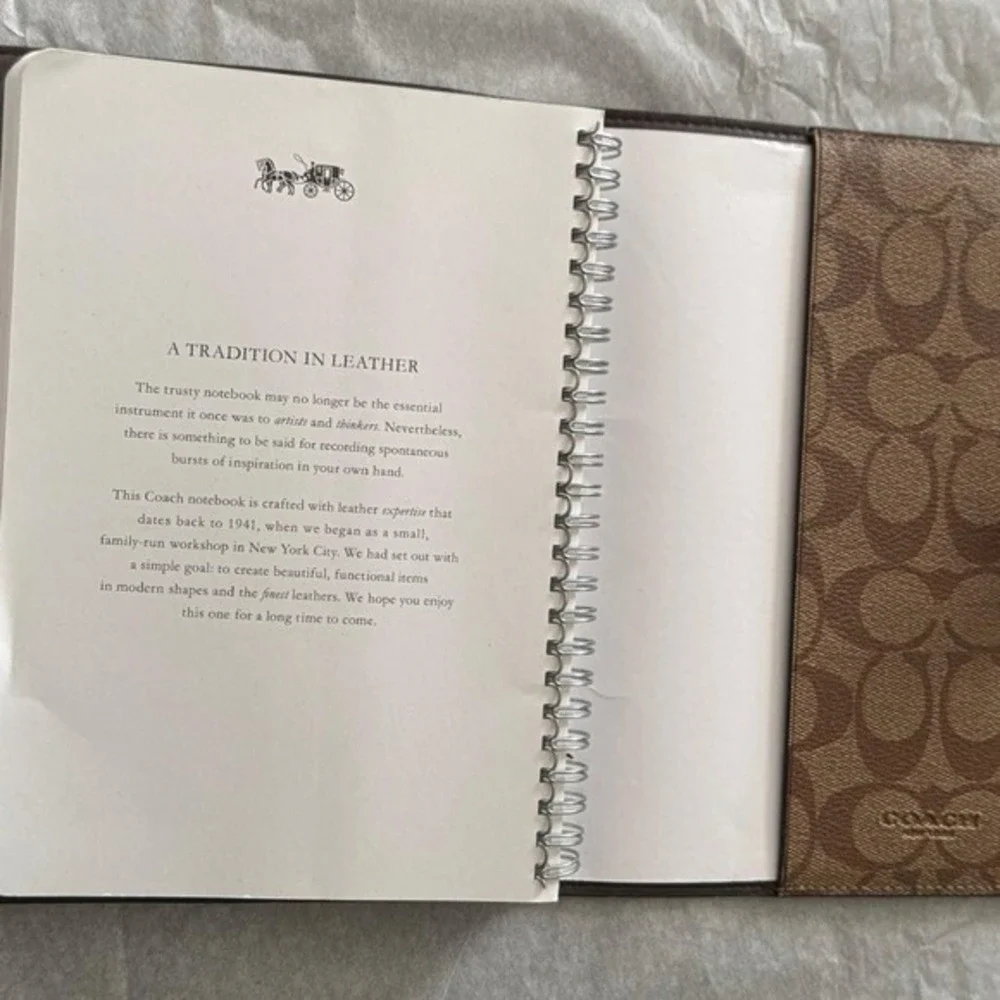 Coach Signature Canvas Organizer Folio in Brown